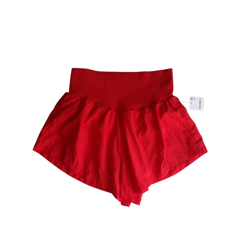NWT Free People Movement Red High Rise Running Shorts Size S